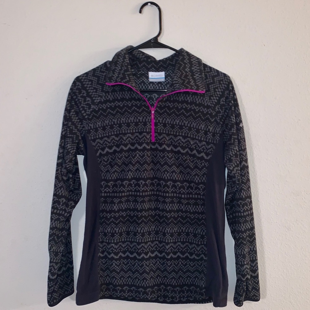 ‼️SOLD‼️ Columbia Fair Isle Print Half Zip